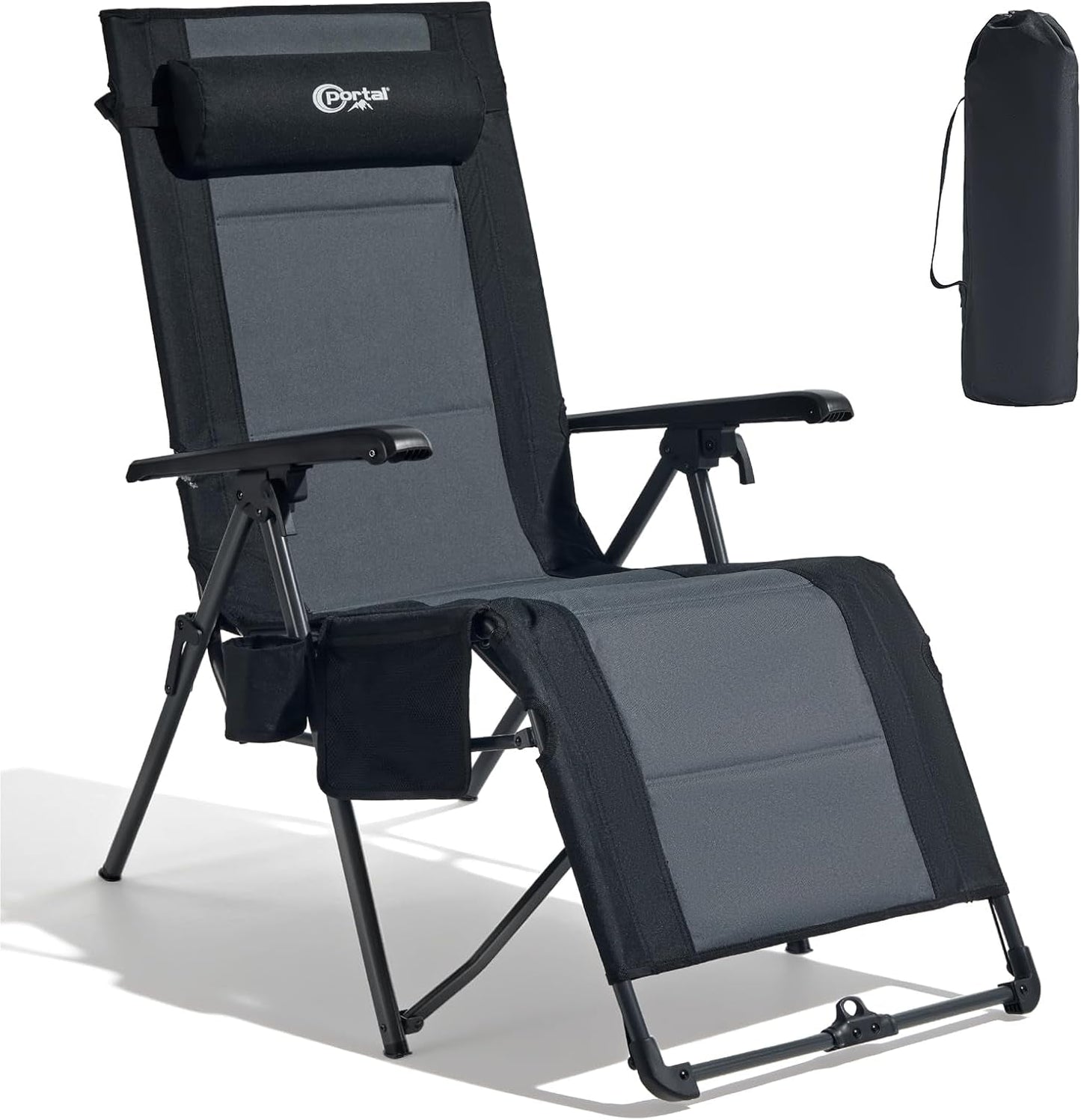 Oversized Zero Gravity Chair Outdoor Recliner | Portable Folding Lounge Chair