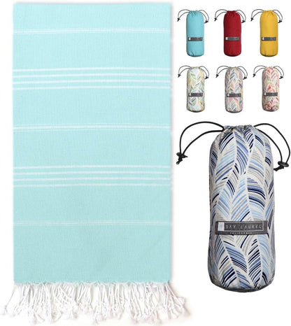 Oversized Sand-Free Beach Towel with Travel Bag – Quick Dry Coastal Beach Towel