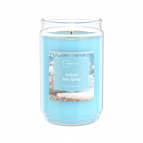 Salted Sea Spray Scented Candle – Coastal Ocean Breeze Glass Jar Candle 20oz