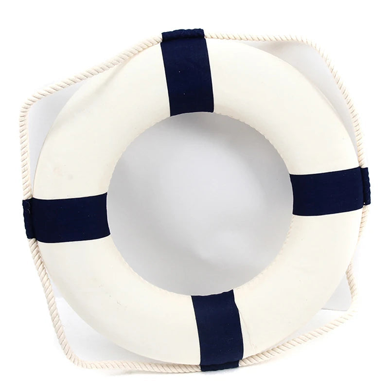 Nautical Life Ring Wall Decor | Coastal Beach House Hanging Decoration